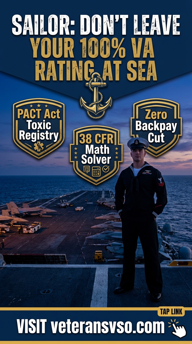Sailor: Don't Leave Your 100% VA Rating At Sea
