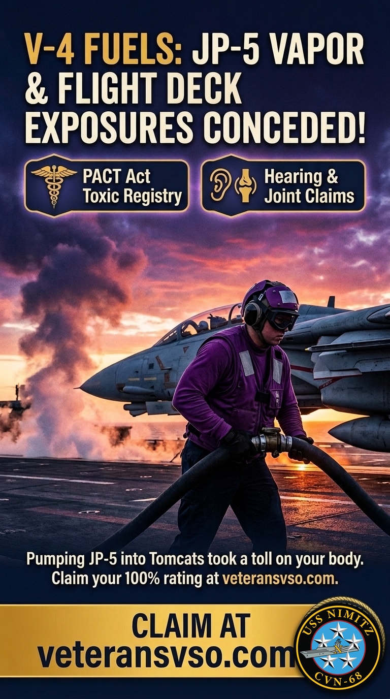 V-4 Fuels: JP-5 Vapor & Flight Deck Exposures Conceded